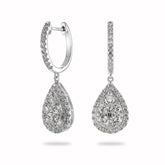 Diamond Pear Shaped Earrings - Dracakis Jewellers